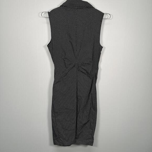 Tribal Polka Dot Zip Up Ruched Golf Dress 6 - Picture 3 of 6